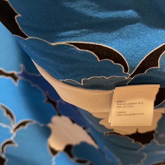 Shanghai Tang Long Navy Blue Silk Cardigan - Women’s Size XL - Picture 10 of 12